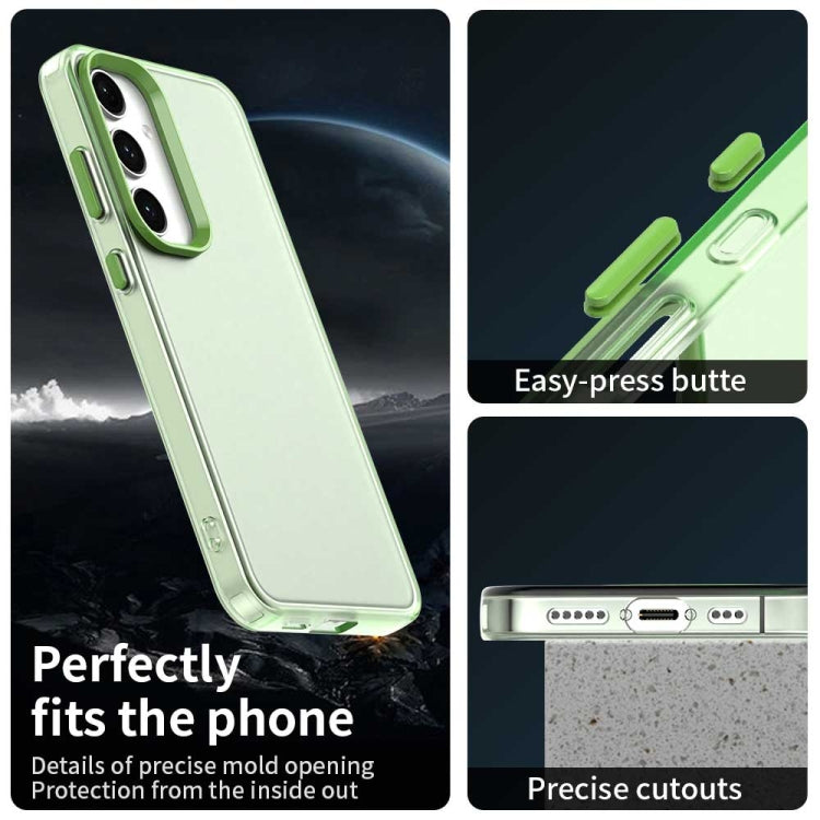 For Samsung Galaxy S25+ 5G Candy PC Hybrid TPU Shockproof Phone Case(Green) - Galaxy S25+ 5G Cases by PMC Jewellery | Online Shopping South Africa | PMC Jewellery | Buy Now Pay Later Mobicred