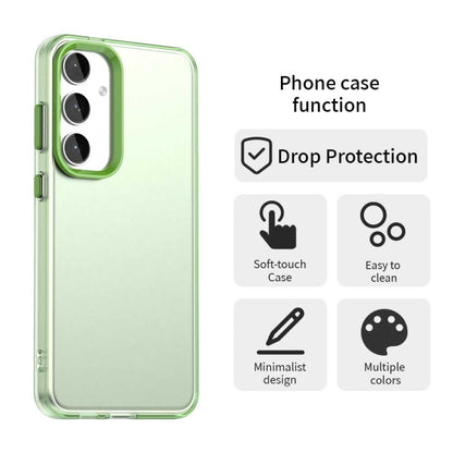 For Samsung Galaxy S25+ 5G Candy PC Hybrid TPU Shockproof Phone Case(Green) - Galaxy S25+ 5G Cases by PMC Jewellery | Online Shopping South Africa | PMC Jewellery | Buy Now Pay Later Mobicred