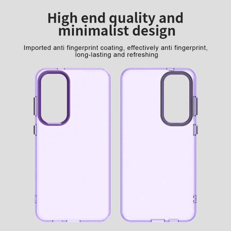 For Samsung Galaxy S25+ 5G Candy PC Hybrid TPU Shockproof Phone Case(Purple) - Galaxy S25+ 5G Cases by PMC Jewellery | Online Shopping South Africa | PMC Jewellery | Buy Now Pay Later Mobicred