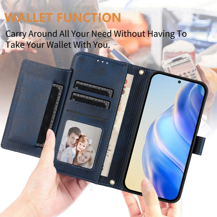 For Ulefone Note 18 Ultra Multi-Card Slots Zipper Wallet Leather Phone Case(Blue) - Ulefone Cases by PMC Jewellery | Online Shopping South Africa | PMC Jewellery | Buy Now Pay Later Mobicred