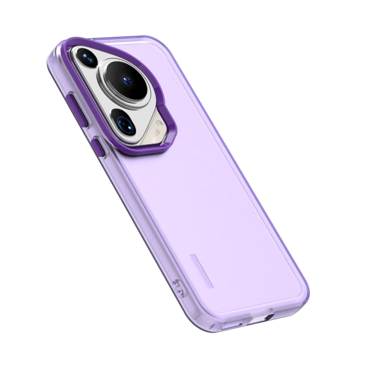 For Huawei Pura 70 Ultra Candy PC Hybrid TPU Shockproof Phone Case(Purple) - Huawei Cases by PMC Jewellery | Online Shopping South Africa | PMC Jewellery | Buy Now Pay Later Mobicred