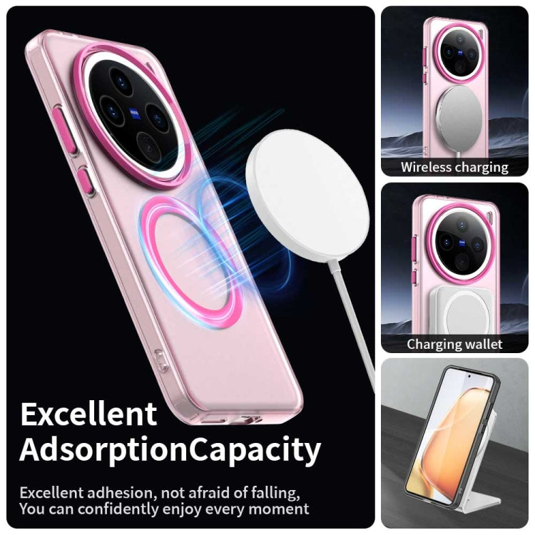 For vivo X200 Pro Candy Magsafe PC Hybrid TPU Phone Case(Red) - vivo Cases by PMC Jewellery | Online Shopping South Africa | PMC Jewellery | Buy Now Pay Later Mobicred