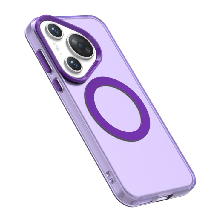 For Huawei Pura 70 Pro Candy Magsafe PC Hybrid TPU Phone Case(Purple) - Huawei Cases by PMC Jewellery | Online Shopping South Africa | PMC Jewellery | Buy Now Pay Later Mobicred