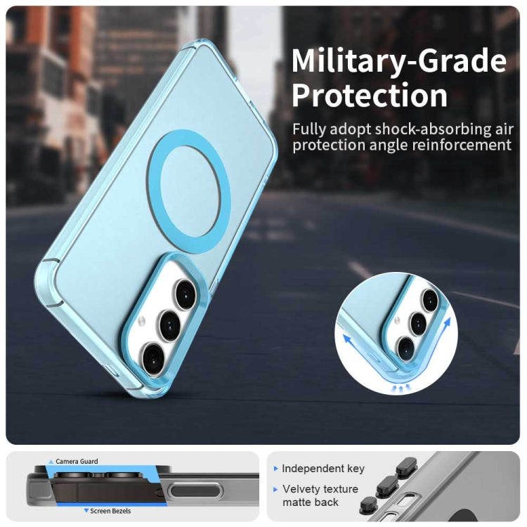 For Samsung Galaxy S25 5G Candy Magsafe PC Hybrid TPU Phone Case(Blue) - Galaxy S25 5G Cases by PMC Jewellery | Online Shopping South Africa | PMC Jewellery | Buy Now Pay Later Mobicred