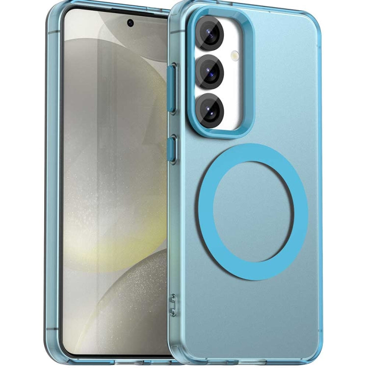 For Samsung Galaxy S25+ 5G Candy Magsafe PC Hybrid TPU Phone Case(Blue) - Galaxy S25+ 5G Cases by PMC Jewellery | Online Shopping South Africa | PMC Jewellery | Buy Now Pay Later Mobicred