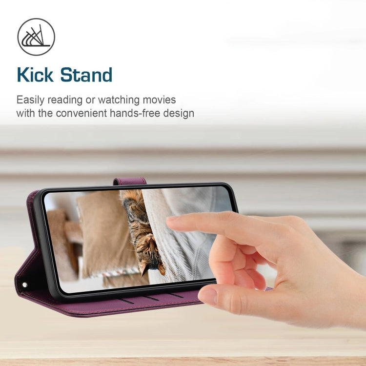 For iPhone 16e Embossed Kitten Phone Leather Case with Lanyard(Wine Red) - iPhone 16e Cases by PMC TechLife | Online Shopping South Africa | PMC TechLife | Buy Now Pay Later Mobicred