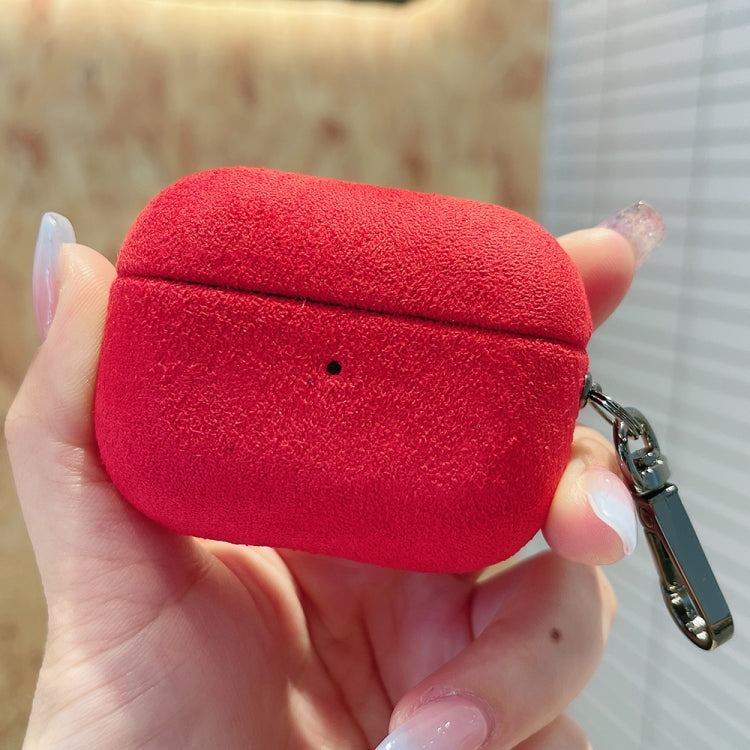 For AirPods Pro Turn Fur Bluetooth Earphone PC Protective Case(Red) - For AirPods Pro by PMC Jewellery | Online Shopping South Africa | PMC Jewellery | Buy Now Pay Later Mobicred
