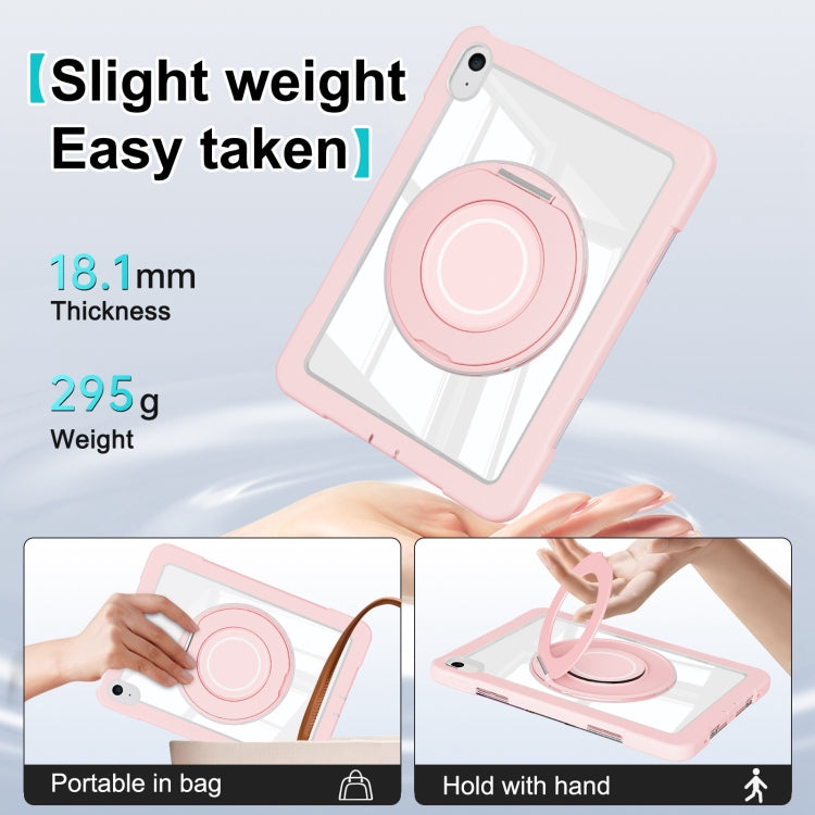 For iPad 10th Gen 10.9 2022 Crystal Armor PC Hybrid TPU Tablet Case(Pink) - iPad 10th Gen 10.9 Cases by PMC Jewellery | Online Shopping South Africa | PMC Jewellery | Buy Now Pay Later Mobicred