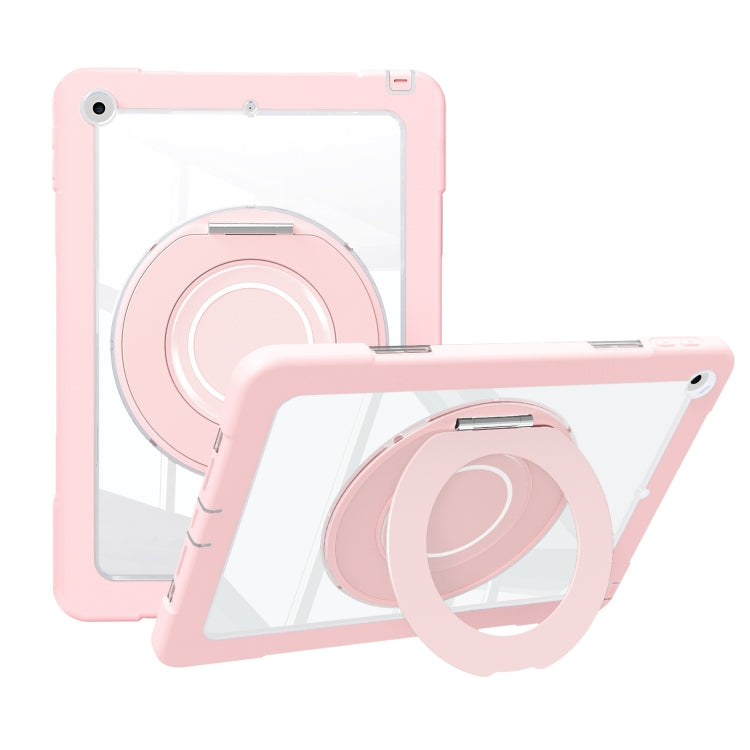 For iPad 10.2 2021 / 2020 / 2019 Crystal Armor PC Hybrid TPU Tablet Case(Pink) - iPad 10.2 Cases by PMC Jewellery | Online Shopping South Africa | PMC Jewellery | Buy Now Pay Later Mobicred