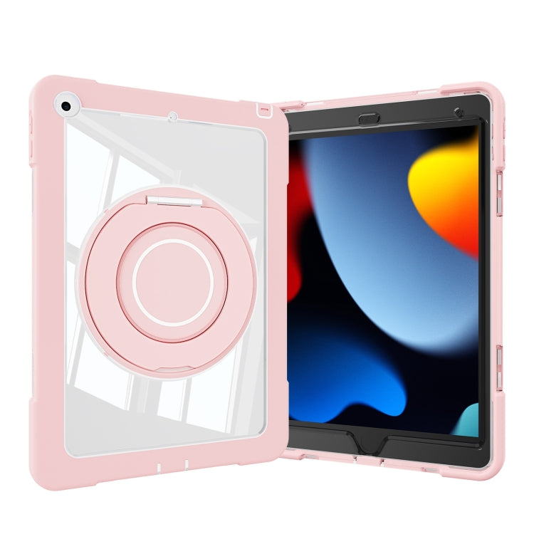 For iPad 10.2 2021 / 2020 / 2019 Crystal Armor PC Hybrid TPU Tablet Case(Pink) - iPad 10.2 Cases by PMC Jewellery | Online Shopping South Africa | PMC Jewellery | Buy Now Pay Later Mobicred