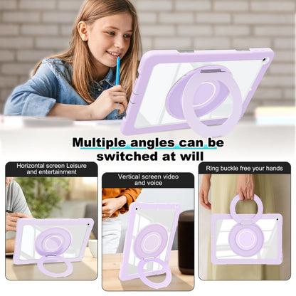 For iPad 10.2 2021 / 2020 / 2019 Crystal Armor PC Hybrid TPU Tablet Case(Purple) - iPad 10.2 Cases by PMC Jewellery | Online Shopping South Africa | PMC Jewellery | Buy Now Pay Later Mobicred