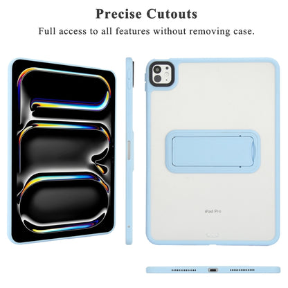 For iPad 9.7 inch 2018 / 2017 Skin Feel Holder PC Hybrid TPU Tablet Case(Light Blue) - iPad 9.7 (2018) & (2017) Cases by PMC Jewellery | Online Shopping South Africa | PMC Jewellery | Buy Now Pay Later Mobicred