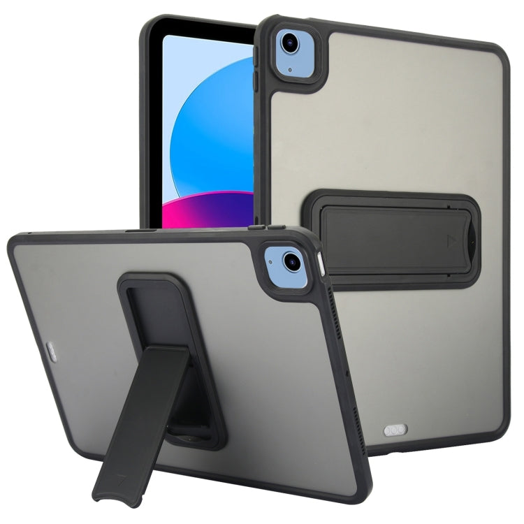 For iPad 2025 / 2022 Skin Feel Holder PC Hybrid TPU Tablet Case(Black) - free shipping - PMC Jewellery - Order now!