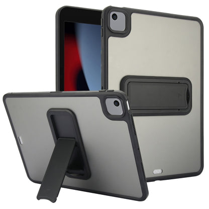 For iPad 10.2 2021 / 2020 / 2019 Skin Feel Holder PC Hybrid TPU Tablet Case(Black) - iPad 10.2 Cases by PMC Jewellery | Online Shopping South Africa | PMC Jewellery | Buy Now Pay Later Mobicred