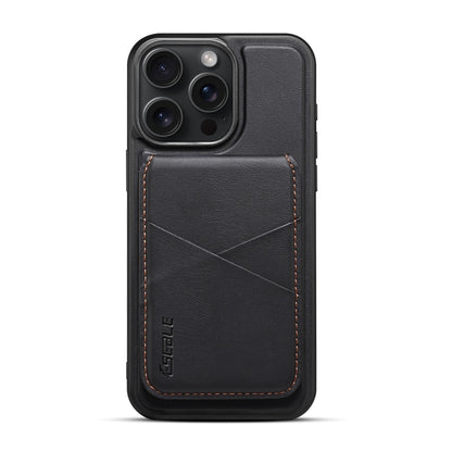 For iPhone 16 Pro ESEBLE E3 Plain Texture Card Slots MagSafe RFID Leather Case(Black) - iPhone 16 Pro Cases by ESEBLE | Online Shopping South Africa | PMC Jewellery | Buy Now Pay Later Mobicred