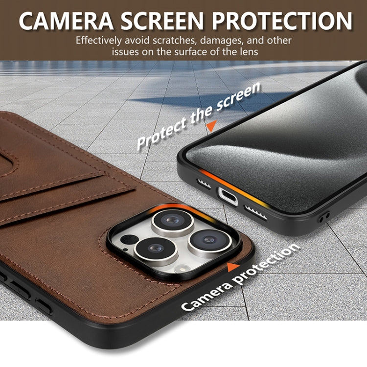 For iPhone 16 Pro AZNS K1 Series Card Slot Business Phone Case(Brown) - iPhone 16 Pro Cases by AZNS | Online Shopping South Africa | PMC Jewellery | Buy Now Pay Later Mobicred