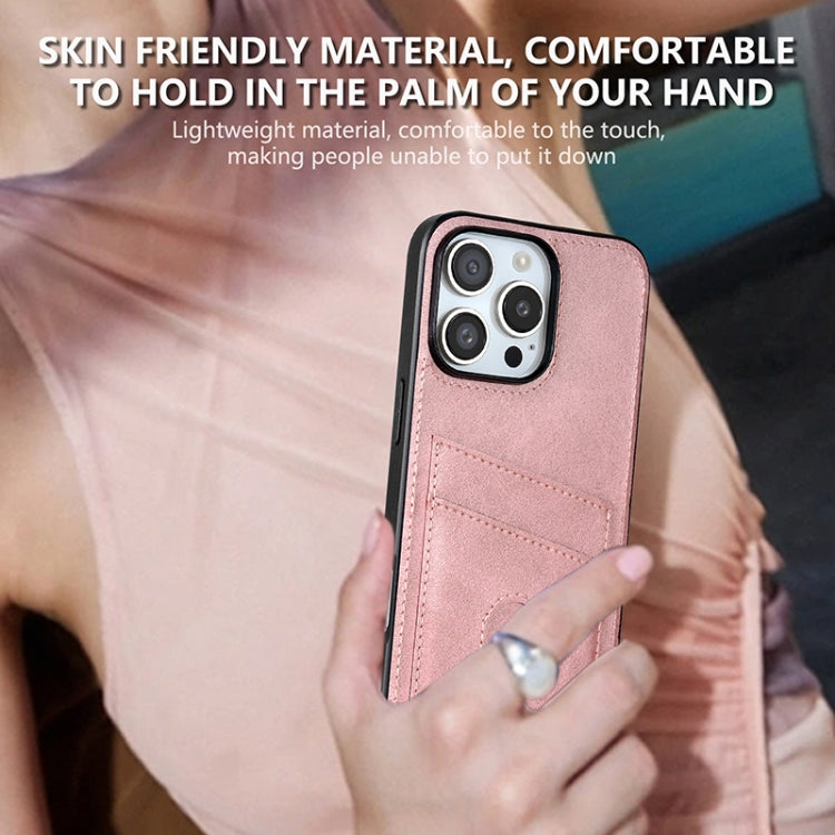 For iPhone 16 Pro AZNS K1 Series Card Slot Business Phone Case(Blue) - free shipping - PMC Jewellery - Order now!