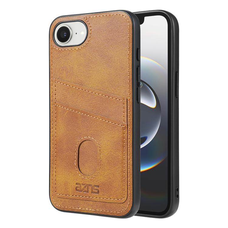 For iPhone 16e AZNS K1 Series Card Slot Business Phone Case(Yellow) - free shipping - PMc TechLife - Order now!