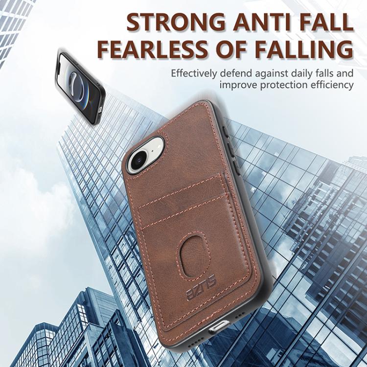 For iPhone 16e AZNS K1 Series Card Slot Business Phone Case(Blue) - free shipping - PMc TechLife - Order now!