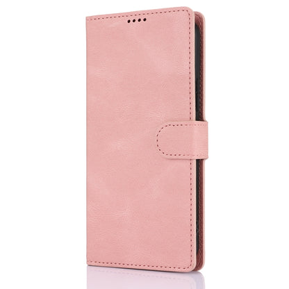 For Samsung Galaxy S25 5G Fantasy Skin-feel Calfskin Texture Leather Phone Case(Pink) - Galaxy S25 5G Cases by PMC Jewellery | Online Shopping South Africa | PMC Jewellery | Buy Now Pay Later Mobicred