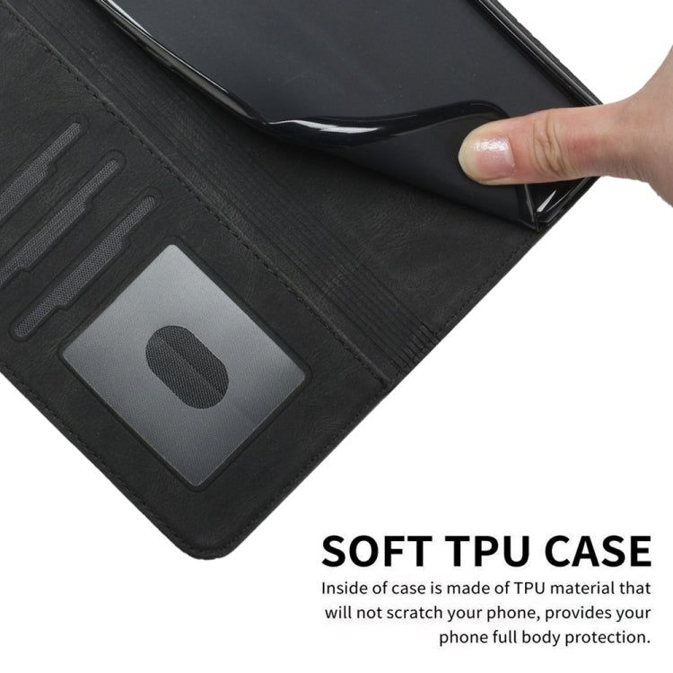 For Samsung Galaxy S25 5G Cubic Skin Feel Flip Leather Phone Case(Black) - Galaxy S25 5G Cases by PMC TechLife | Online Shopping South Africa | PMC TechLife | Buy Now Pay Later Mobicred