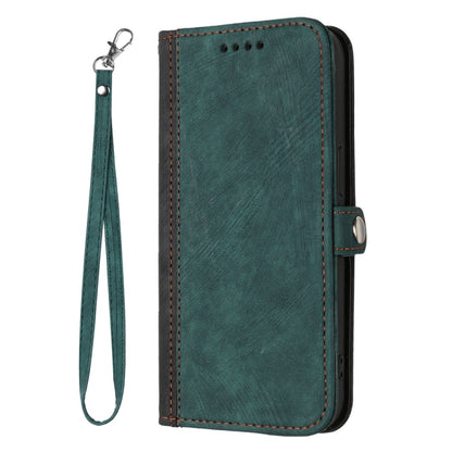 For Samsung Galaxy S25 Ultra 5G Side Buckle Double Fold Hand Strap Leather Phone Case(Dark Green) - Galaxy S25 Ultra 5G Cases by PMC Jewellery | Online Shopping South Africa | PMC Jewellery | Buy Now Pay Later Mobicred