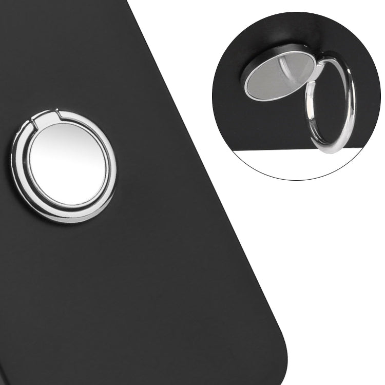 For Samsung Galaxy S25 Ultra 5G Matte Ring Holder TPU Phone Case(Silver) - Galaxy S25 Ultra 5G Cases by PMC Jewellery | Online Shopping South Africa | PMC Jewellery | Buy Now Pay Later Mobicred