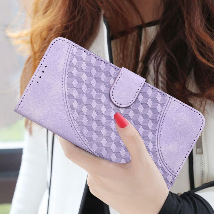For Samsung Galaxy S25+ 5G YX0060 Elephant Head Embossed Phone Leather Case with Lanyard(Light Purple) - Galaxy S25+ 5G Cases by PMC Jewellery | Online Shopping South Africa | PMC Jewellery | Buy Now Pay Later Mobicred