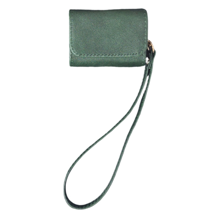 For AirPods Pro Cowhide Texture PU Headset Shockproof Case(Green) - For AirPods Pro by PMC Jewellery | Online Shopping South Africa | PMC Jewellery | Buy Now Pay Later Mobicred