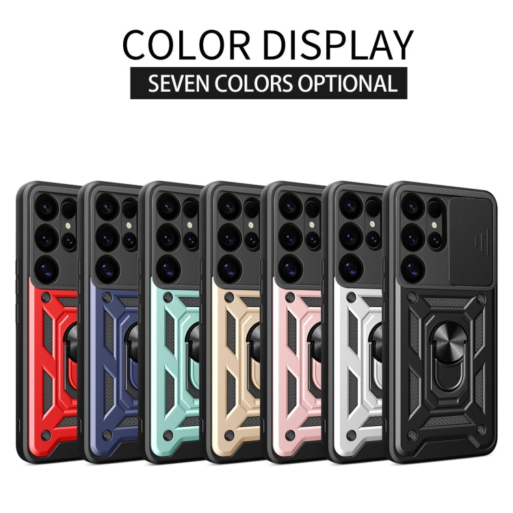 For Samsung Galaxy S25 Ultra 5G Sliding Camera Cover Design TPU+PC Phone Case(Red) - free shipping - PMC Jewellery - Order now!