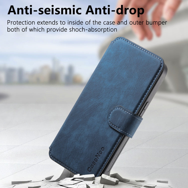 For iPhone 16 CaseNeo MagSafe RFID Anti-theft Retro Leather Phone Case(Blue) - iPhone 16 Cases by CaseNeo | Online Shopping South Africa | PMC Jewellery | Buy Now Pay Later Mobicred