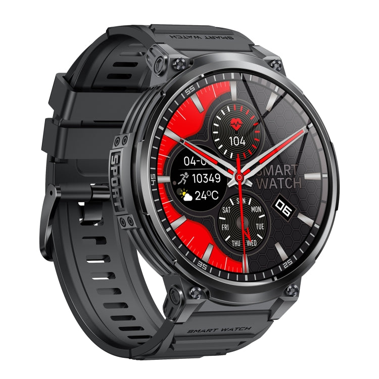 LEMFO K66 1.85 inch Bluetooth Call Smart Watch, Support Heart Rate / Blood Oxygen(Black) - free shipping - PMC TechLife - Order now!