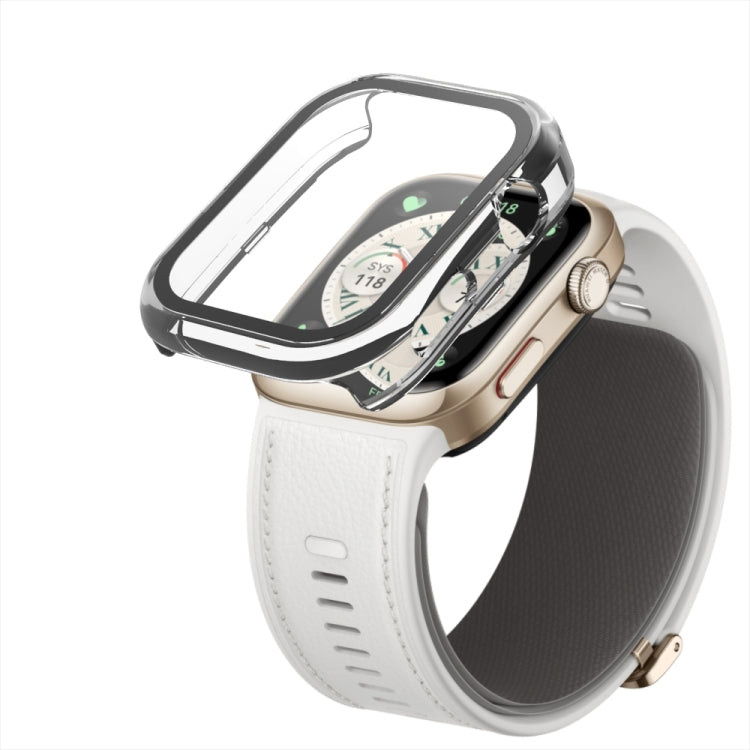 For Huawei Watch D2 Tempered Glass Film Integrated PC Watch Protective Case(Black) - Watch Cases by PMC TechLife | Online Shopping South Africa | PMC TechLife | Buy Now Pay Later Mobicred