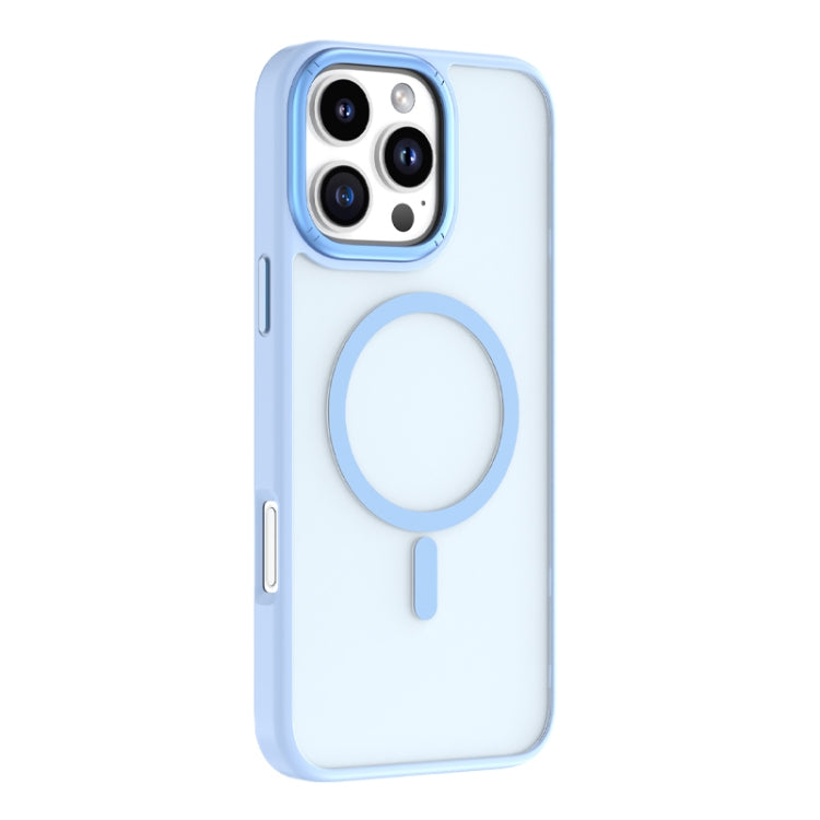 For iPhone 16 Pro Mutural Skin Feel Series Frosted MagSafe Magnetic Phone Case(Light Blue) - iPhone 16 Pro Cases by Mutural | Online Shopping South Africa | PMC Jewellery | Buy Now Pay Later Mobicred