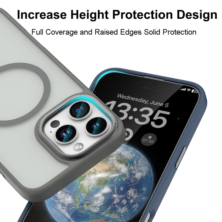 For iPhone 16 Mutural Skin Feel Series Frosted MagSafe Magnetic Phone Case(Grey) - free shipping - PMC Jewellery - Order now!