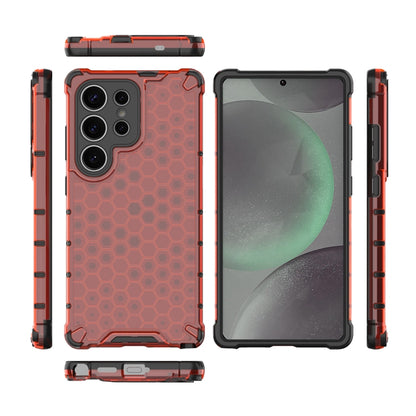 For Samsung Galaxy S25 Ultra 5G Honeycomb Shockproof Phone Case(Red) - Galaxy S25 Ultra 5G Cases by PMC Jewellery | Online Shopping South Africa | PMC Jewellery | Buy Now Pay Later Mobicred