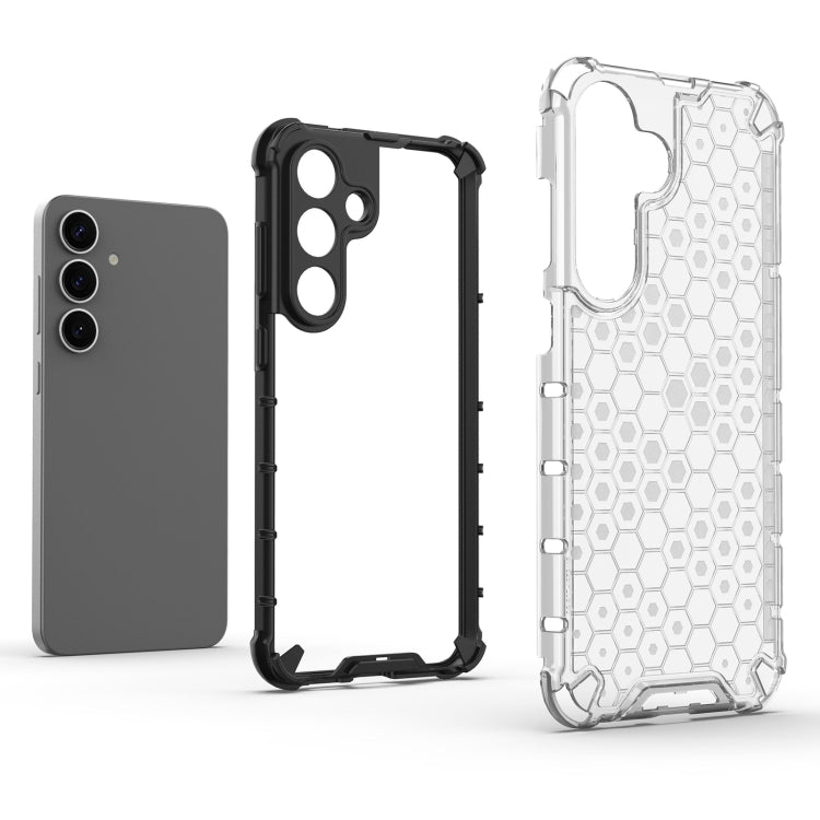 For Samsung Galaxy S25+ 5G Honeycomb Shockproof Phone Case(White) - Galaxy S25+ 5G Cases by PMC Jewellery | Online Shopping South Africa | PMC Jewellery | Buy Now Pay Later Mobicred