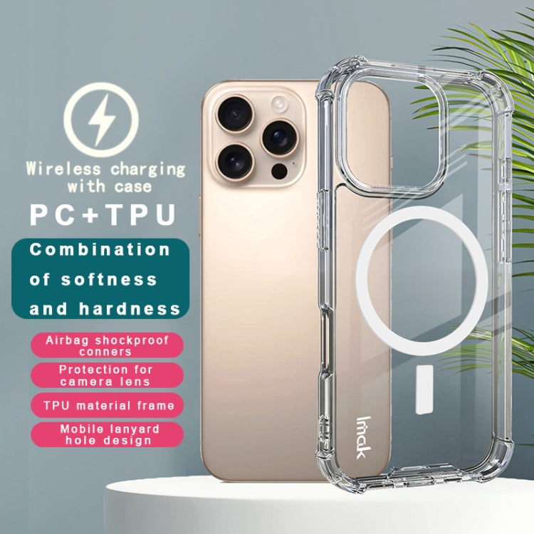 For iPhone 16 Pro IMAK Space Shield PC + TPU Airbag Shockproof MagSafe Phone Case(Transparent) - free shipping - PMC Jewellery - Order now!