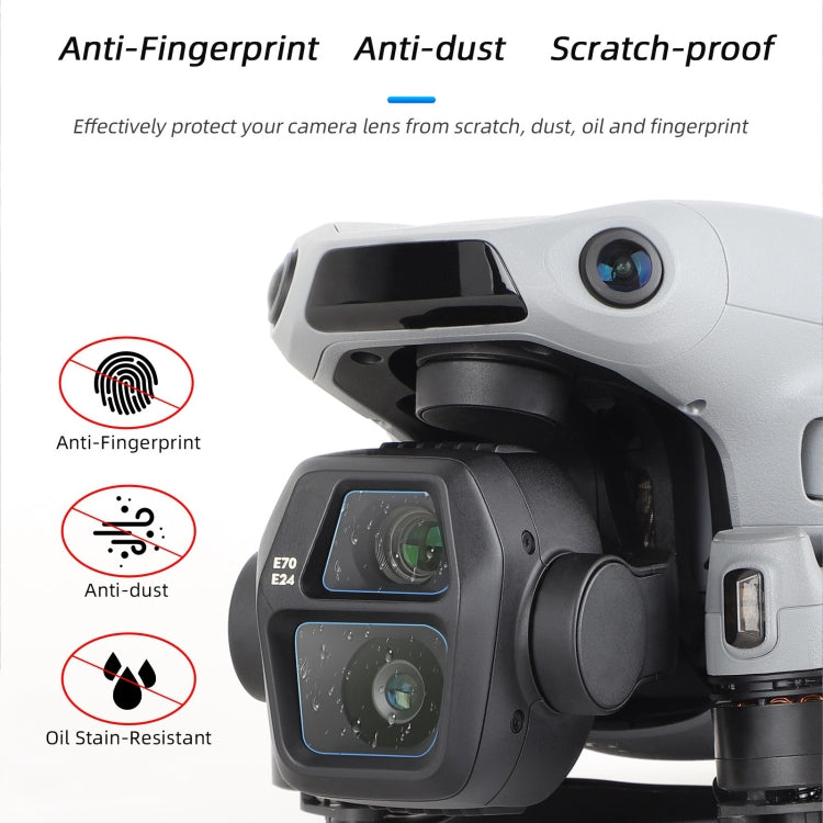 For DJI Air 3S Sunnylife Tempered Glass Film Lens Protector, Quantity:2 Sets(Transparent) - free shipping - PMC TechLife - Order now!