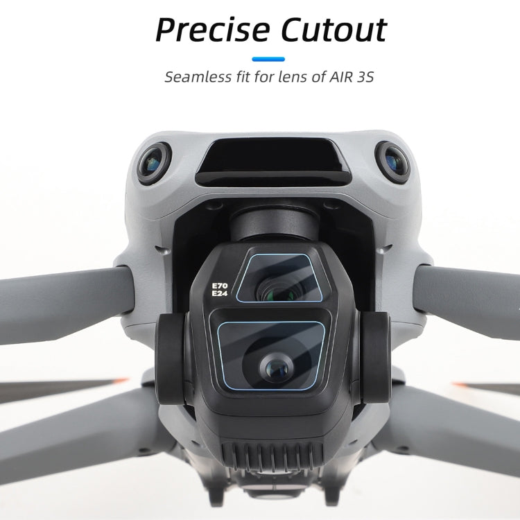 For DJI Air 3S Sunnylife Tempered Glass Film Lens Protector, Quantity:1 Set(Transparent) - free shipping - PMC TechLife - Order now!