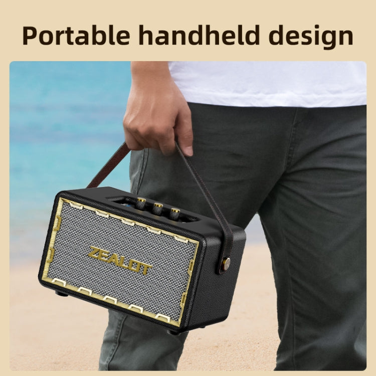 Zealot MT01 Retro Card Portable Wireless Bluetooth Speaker(Black) - free shipping - PMC Jewellery - Order now!