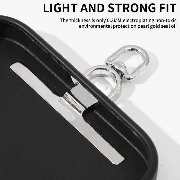 360 Degree Rotation T-shape Metal Mobile Phone Lanyard Fixing Gasket(Silver) - free shipping - PMc TechLife - Order now!