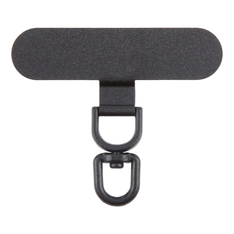360 Degree Rotation Oval Metal Mobile Phone Lanyard Fixing Gasket(Black) - Lanyards & Wrist Straps by PMc TechLife | Online Shopping South Africa | PMc TechLife | Buy Now Pay Later Mobicred