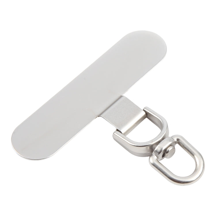 360 Degree Rotation Oval Metal Mobile Phone Lanyard Fixing Gasket(Silver) - free shipping - PMc TechLife - Order now!