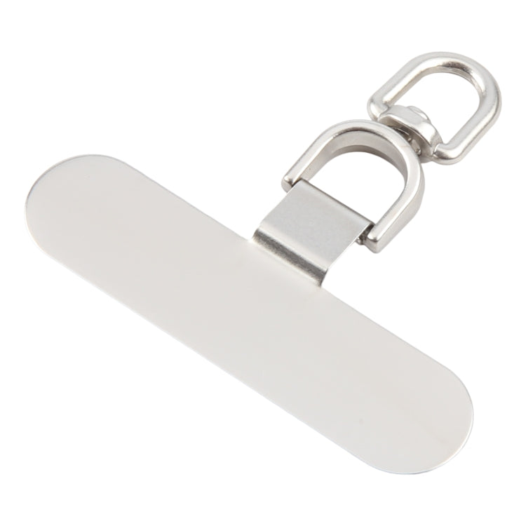 360 Degree Rotation Oval Metal Mobile Phone Lanyard Fixing Gasket(Silver) - free shipping - PMc TechLife - Order now!