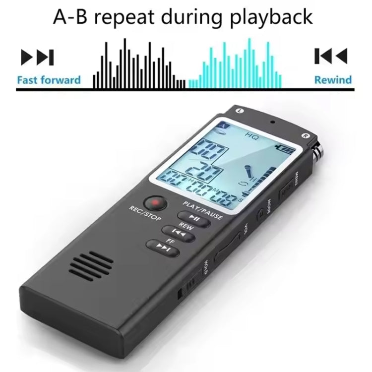 T60 Smart HD Noise Cancelling Voice Recorder MP3 Player, Memory:8GB(Black) - Recording Pen by PMC TechLife | Online Shopping South Africa | PMC TechLife | Buy Now Pay Later Mobicred