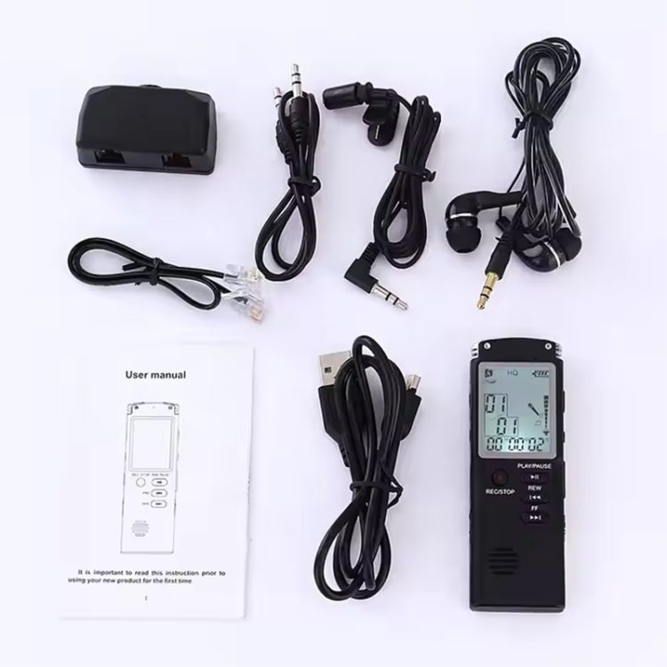 T60 Smart HD Noise Cancelling Voice Recorder MP3 Player, Memory:8GB(Black) - Recording Pen by PMC TechLife | Online Shopping South Africa | PMC TechLife | Buy Now Pay Later Mobicred