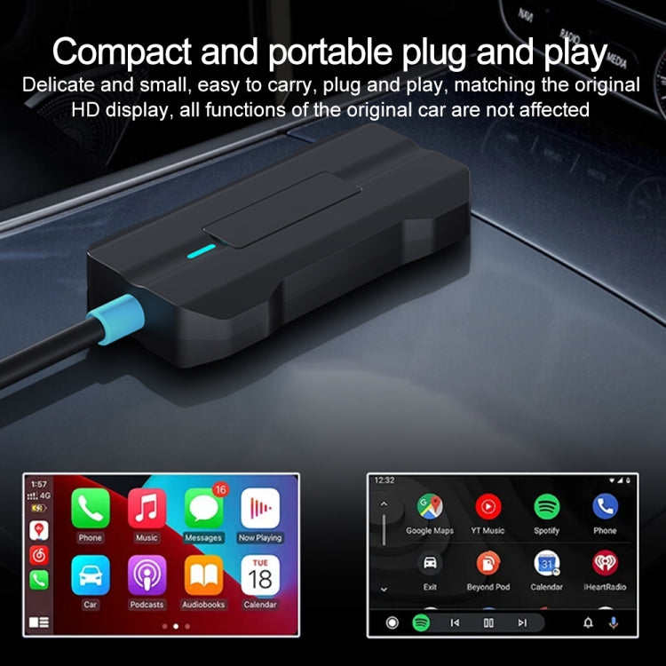 CarPlay and Android Auto Dual Interface Wireless Car Connectivity Box, Length:20cm(Black) - free shipping - PMC Jewellery - Order now!