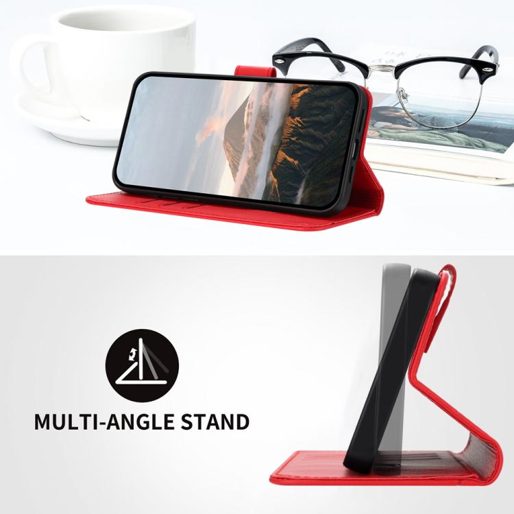 For iPhone 17 Air Triangle Pattern Buckle Clasp Leather Phone Case(Red) - free shipping - PMc TechLife - Order now!