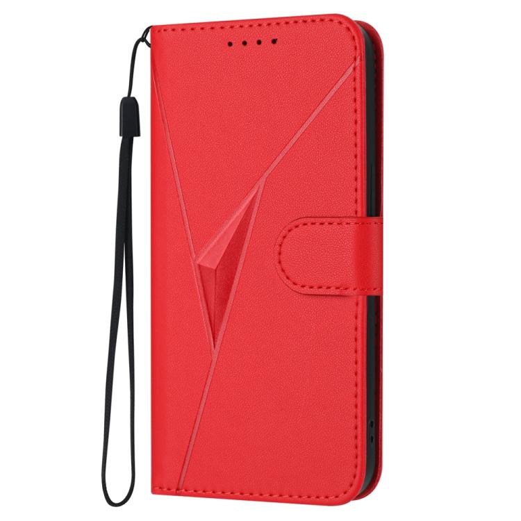 For iPhone 17 Pro Max Triangle Pattern Buckle Clasp Leather Phone Case(Red) - free shipping - PMc TechLife - Order now!